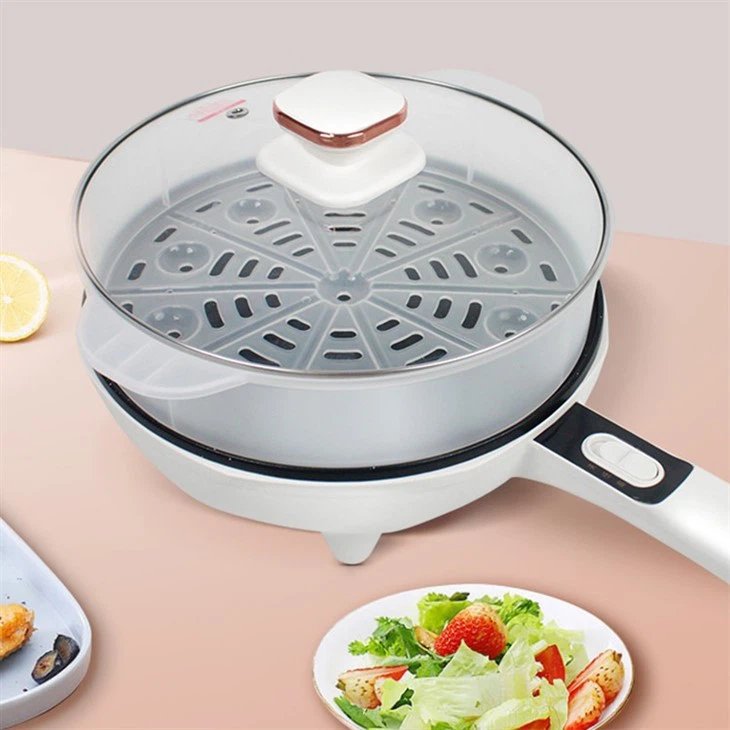 Mini Elecric Skillet With Steamer